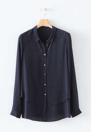 Double-layer shirt, Blue black, webstill