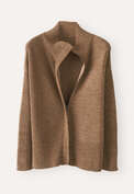 Zip-front cardigan, Tan, webstill
