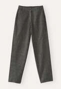 Curved-seam trousers, Black fawn, webstill