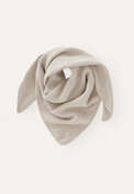 Knitted triangle scarf, Pale fawn, webstill