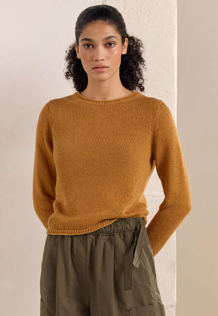 Long-sleeve sweater, Tuscan orange, completeTheLook
