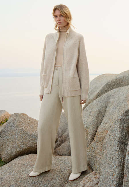 Ribbed sweater, Soft fawn, completeTheLook