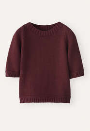 Short-sleeve sweater, Maroon pink, webstill