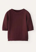 Short-sleeve sweater, Maroon pink, webstill