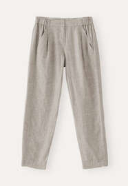 Cropped tapered trousers, Mink, webstill