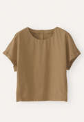 Woven T-shirt, Olive tan, webstill