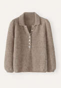 Collared sweater, Fawn brown, webstill