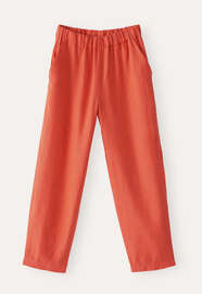 Cropped trousers, Orange red, webstill