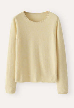 Crew-neck sweater, Lemon fawn, webstill