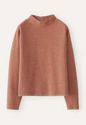 Inlay-stitch sweater, Copper fawn, webstill