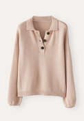 Collared sweater, Oyster pink, webstill