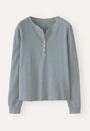 Striped Henley top, Blue stone, webstill