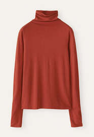 Funnel-neck top, Brick red, webstill