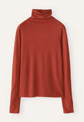 Funnel-neck top, Brick red, webstill