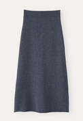Knitted skirt, Denim blue, webstill