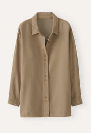 Over-shirt, Camel grey, webstill