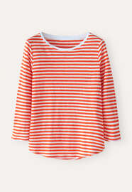 Striped jersey top, Red white, webstill