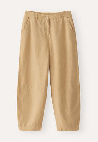 Barrel-leg trousers, Yellow wheat, webstill