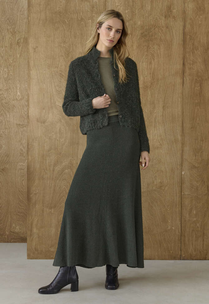 Knitted skirt, Fir, completeTheLook