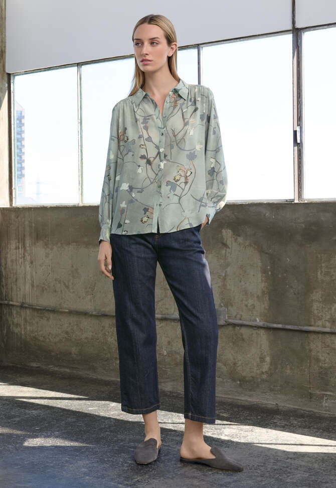 Printed shirt, Warm grey, completeTheLook