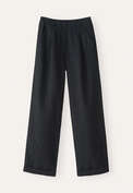 Wide-leg trousers, Grey black, webstill