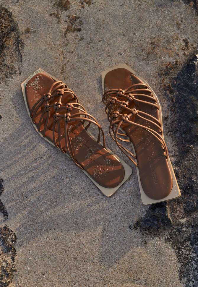 Knotted sandals