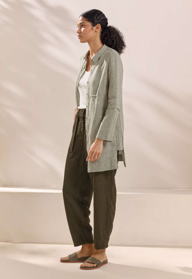 Longline shirt, Soft khaki, completeTheLook