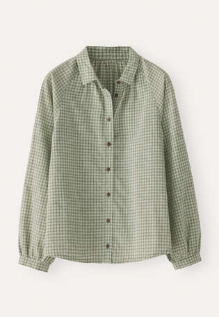Checked shirt, Forest cream, webstill