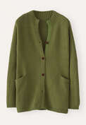 Chunky cardigan, Olive green, webstill
