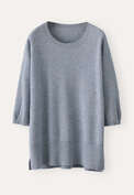 Scoop-neck tunic, Fawn blue, webstill