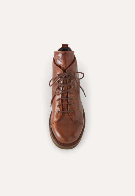 Lace-up boots, Dark tan, completeTheLook
