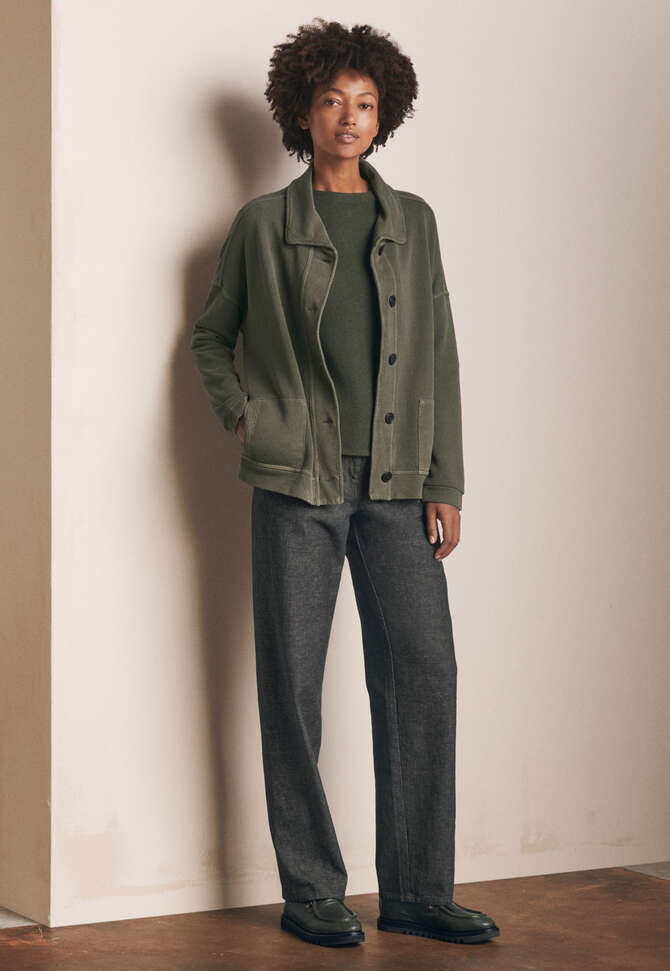 Jersey jacket, Dark moss, completeTheLook