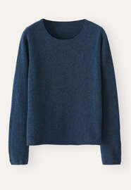 Crew-neck sweater, Petrol blue, webstill