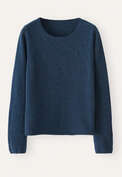 Crew-neck sweater, Petrol blue, webstill