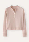 Button-neck sweater, Grey rose, webstill