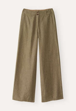 Front-seam trousers, Dark olive, webstill