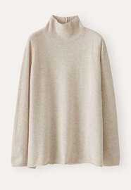 Garter-stitch sweater, Ecru fawn, webstill