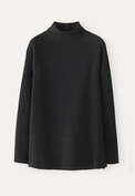 Funnel-neck tunic, Charcoal, webstill