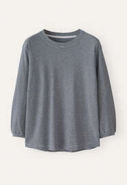 Striped jersey top, Ink white, webstill