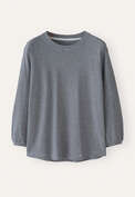 Striped jersey top, Ink white, webstill