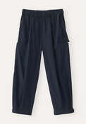 Cropped pull-on trousers, Midnight, webstill