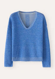 V-neck sweater, Cornflower, webstill