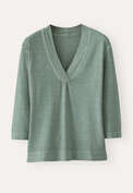 V-neck top, Bay green, webstill