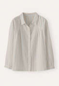 Striped pleated shirt, Parchment, webstill