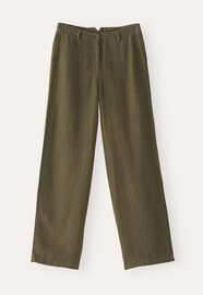 Wide-leg trousers, Dark khaki, webstill
