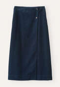 Wrap over skirt, Dark petrol, webstill