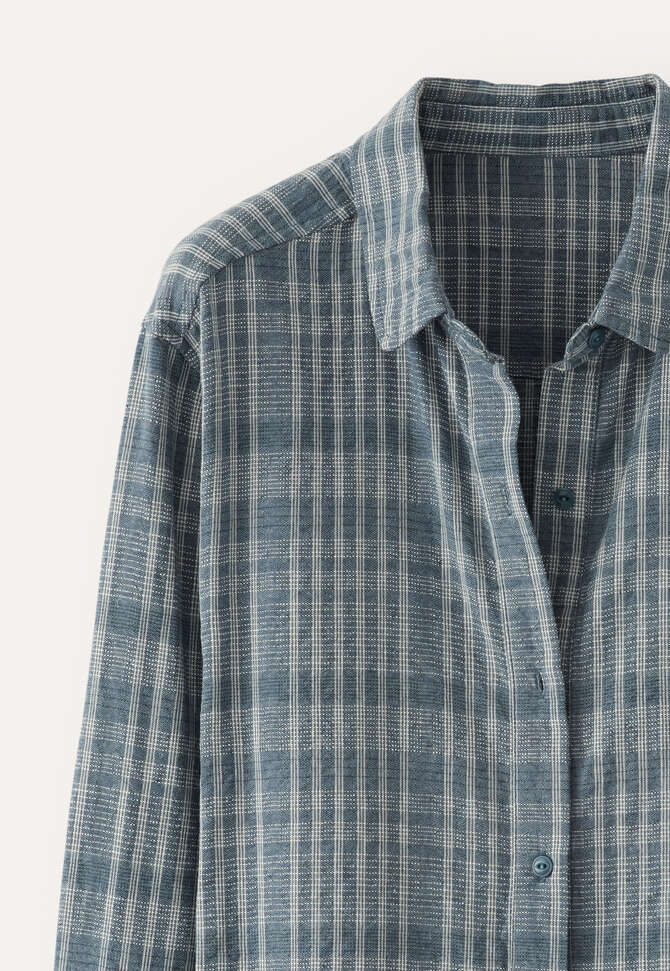 Checked overshirt, Denim blue, completeTheLook