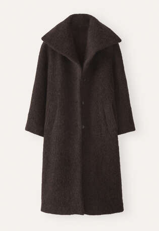 Boucl&eacute; coat, Coffee, webstill