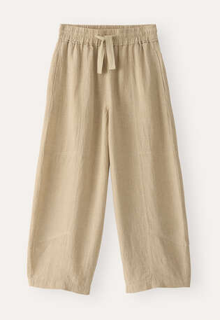 Drawstring trousers, Soft ochre, webstill