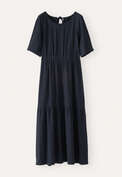 Tiered dress, Midnight, webstill